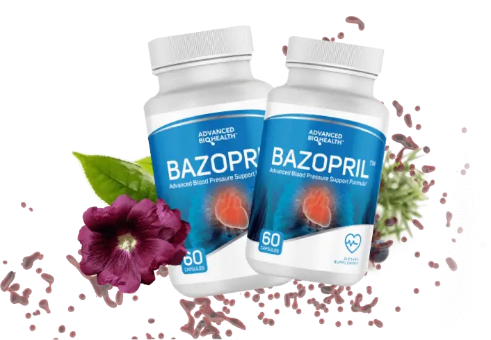 Bazopril natural blood pressure supplement bottle